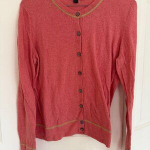 Boden Women's Pink Button Up Cardigan Size